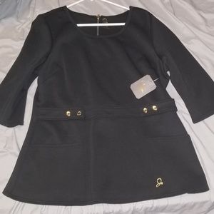 Jaanuu Peplum Scrub Top